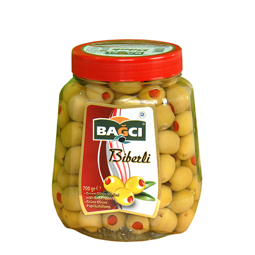 BAĞCI DUBLE BİBERLİ YEŞİL ZEYTİN 181-200 10 KG