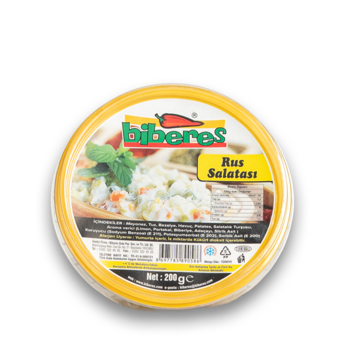 BİBERES RUS SALATASI 200GR*12(İADESİ YOKTUR)