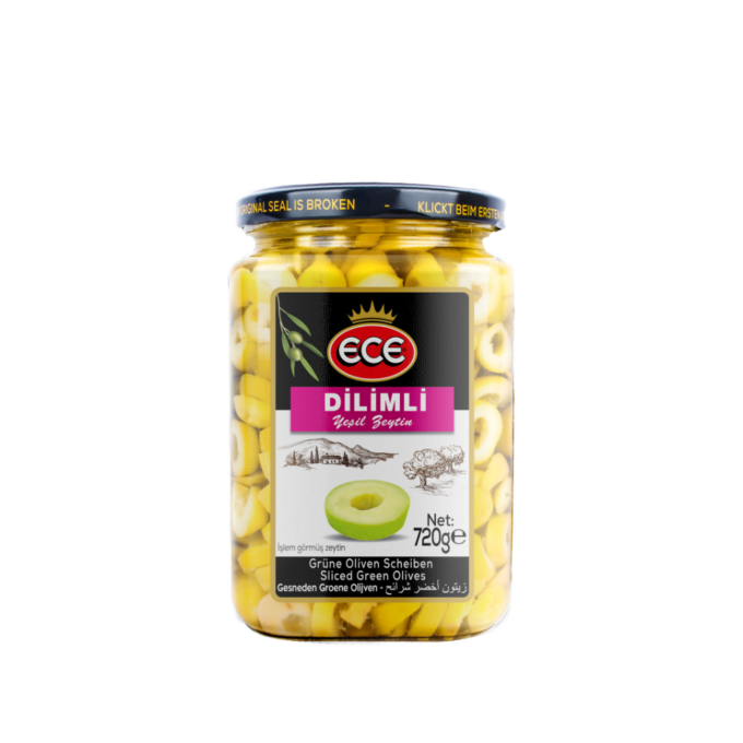 ECE DİLİMLİ YEŞİL ZEYTİN 720CC*12