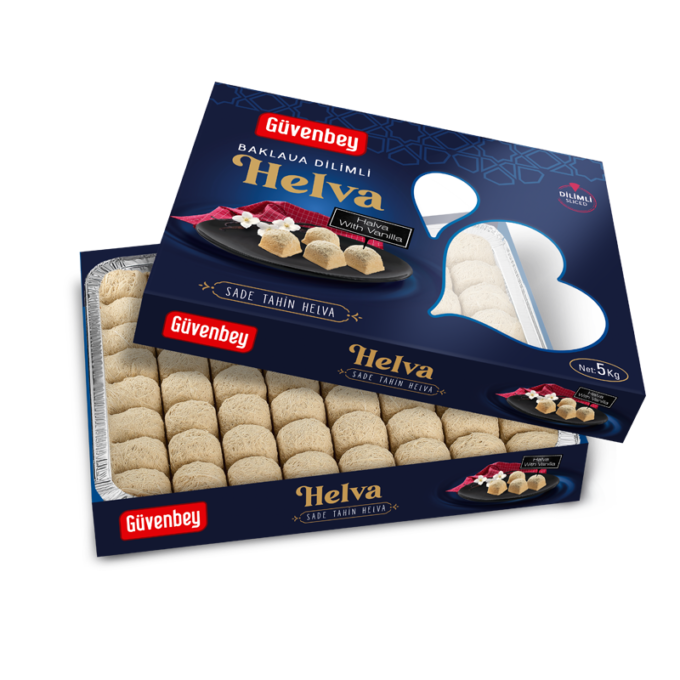 GÜVENBEY BAKLAVA DİLİMLİ SADE HELVA 5 KG