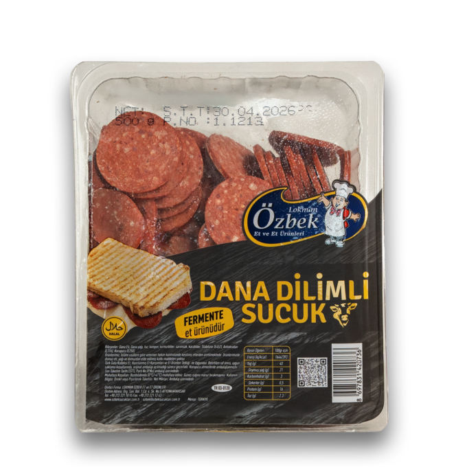 LOKMANBEY  DANA DİLİMLİ SUCUK 500GR*12