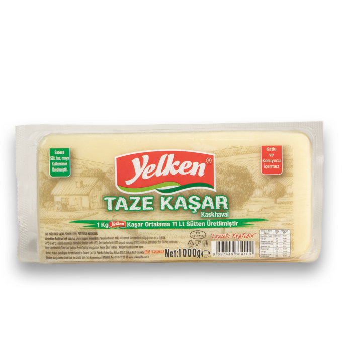 YELKEN TAZE KAŞAR PEYNİR 1000GR *9