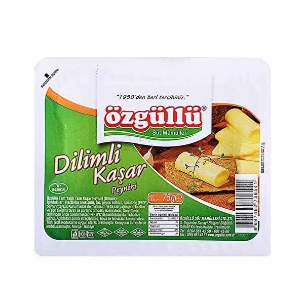 ÖZGÜLLÜ DİLİMLİ KAŞAR 75GR*24