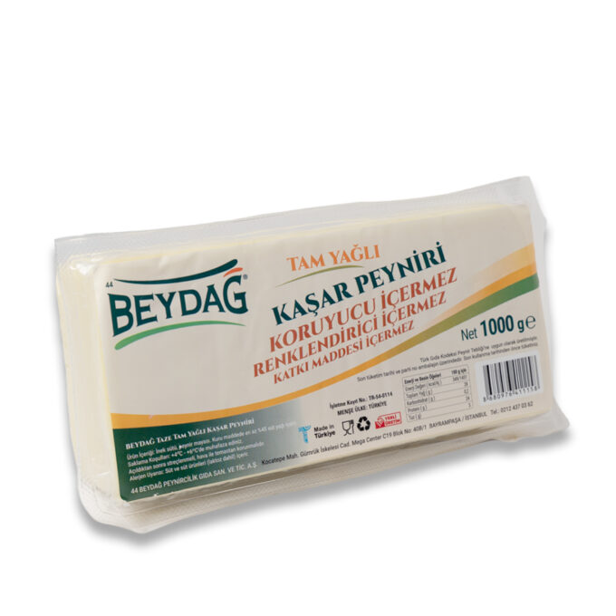 BEYDAĞ KAŞAR PEYNİRİ TAM YAĞLI 1000 GR*12